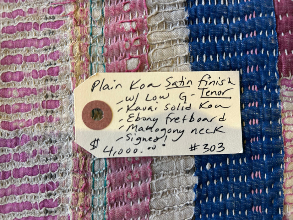 Plain Koa - Satin Finish - Tenor