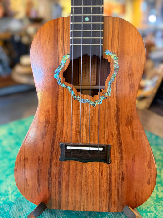 Hawaii Island Chain Concert Ukulele - Solid Koa, Ebony Fretboard, Mother of Pearl, Mahogany neck #209